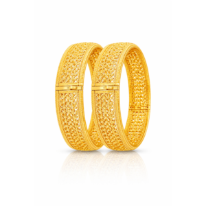 Screw Bangles – 18K Gold Plated