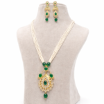 Traditional Almas Look Polki Jugni Earrings